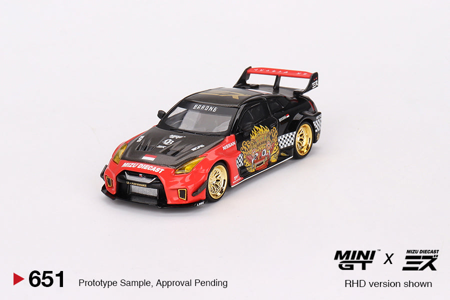 Mini GT x Mizu Diecast - Pre-Order - LB Silhouette Works Nissan GT 35GT-RR  Ver.1 *Barong* - MGT00651 (RHD) - 1:64