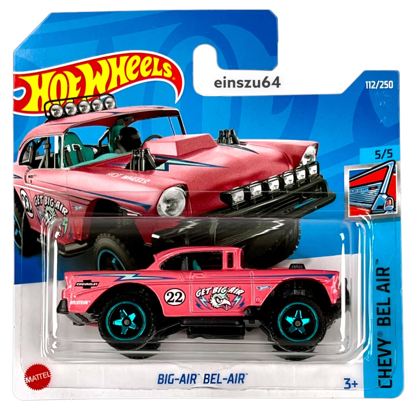 Hot Wheels 2022 Big Air Bel Air Chevy Bel Air 5 5 HCX75 112 250 1 64