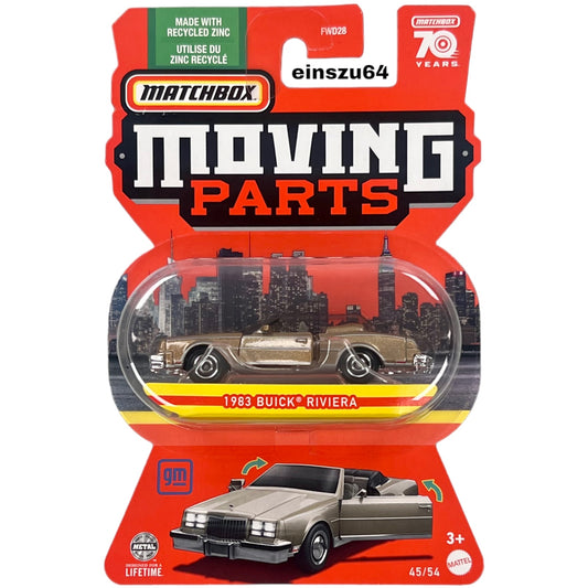 Matchbox 2023 - Moving Parts - 1983 Buick Riviera - HLG30 - 1:64