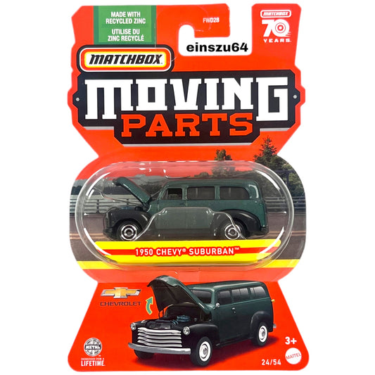 Matchbox 2023 - Moving Parts - 1950 Chevy Suburban - HLG09 - 1:64