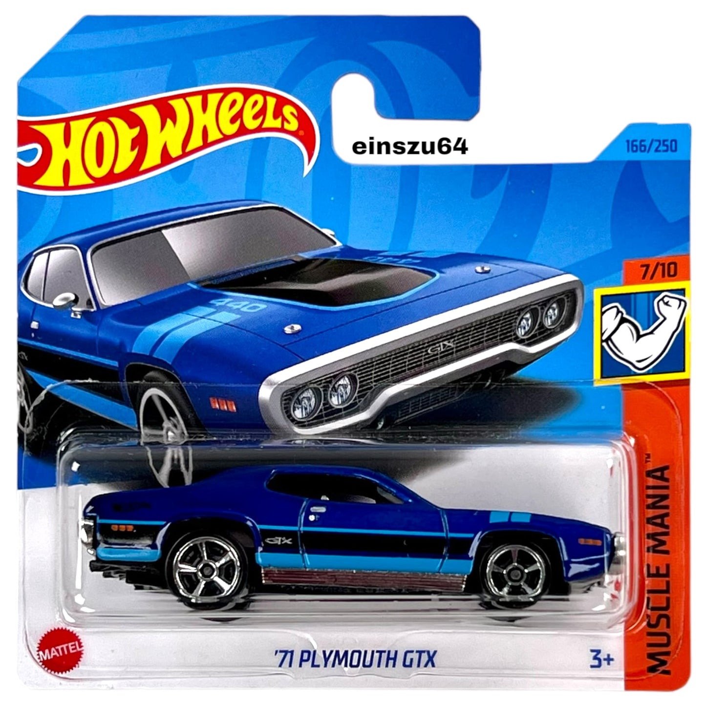 Hot Wheels 2023 - ´71 Plymouth GTX - Muscle Mania 7/10 - HKK91 - 166/250