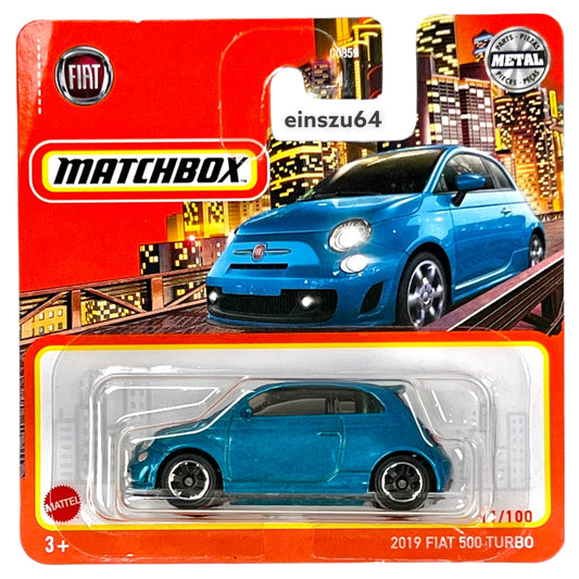 Matchbox 2022 - 2019 Fiat 500 Turbo - HFR65 - 11/100 - 1:64