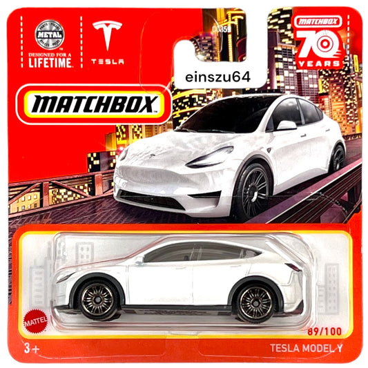 Matchbox 2023 - Tesla Model Y - HLC68 - 89/100 - 1:64 - neu & OVP