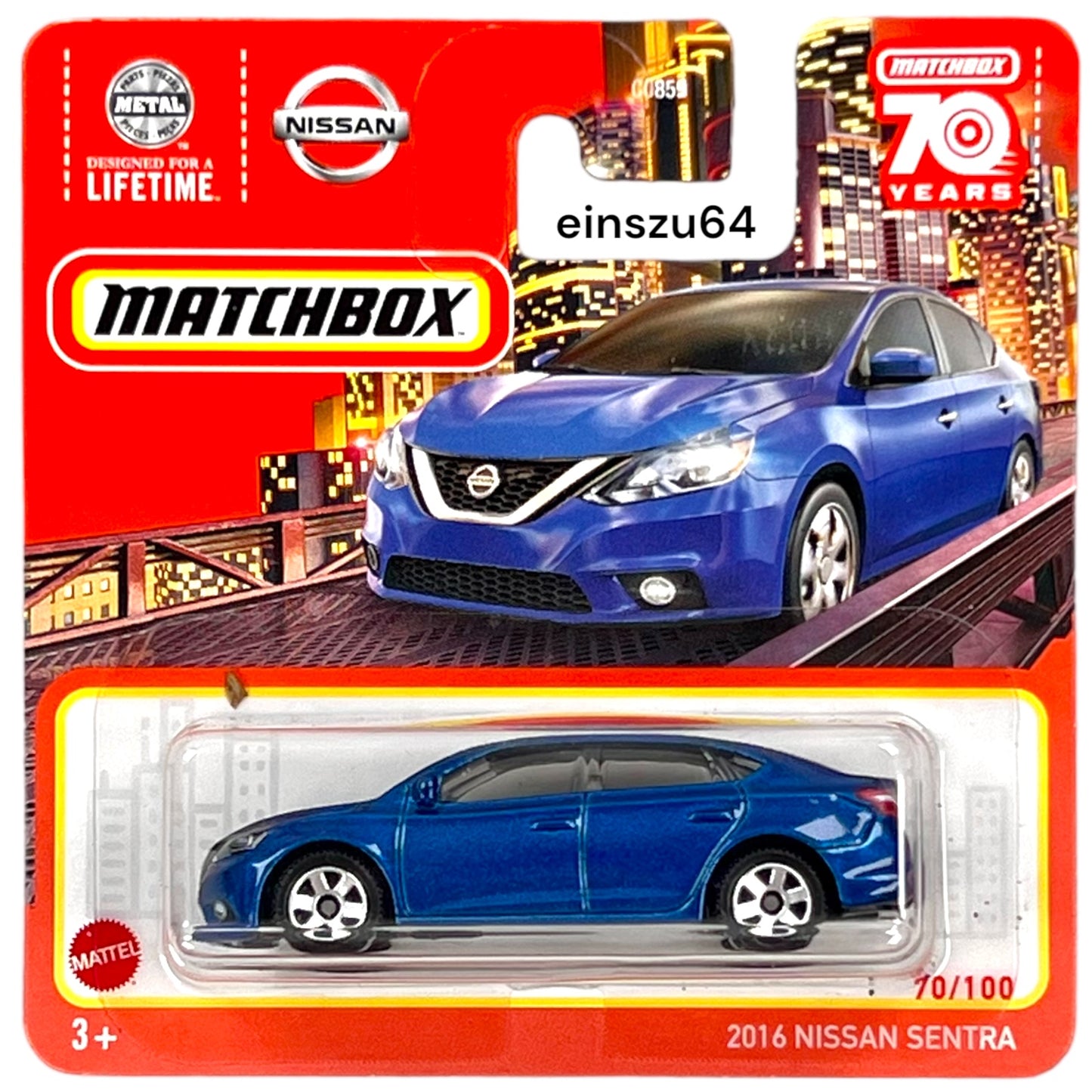 Matchbox 2023 - 2016 Nissan Sentra - HLC53 - 70/100 - 1:64 - neu & OVP