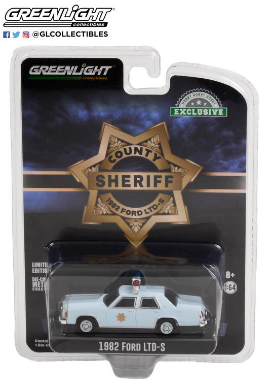 Greenlight - 1982 Ford LTD-S - County Sheriff - Hobby Exclusive - 30304 - 1:64