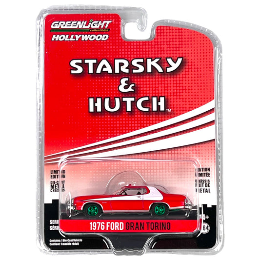 Greenlight - 1976 Ford Gran Torino - Starsky & Hutch - 44780-A - Green Machine -Hollywood