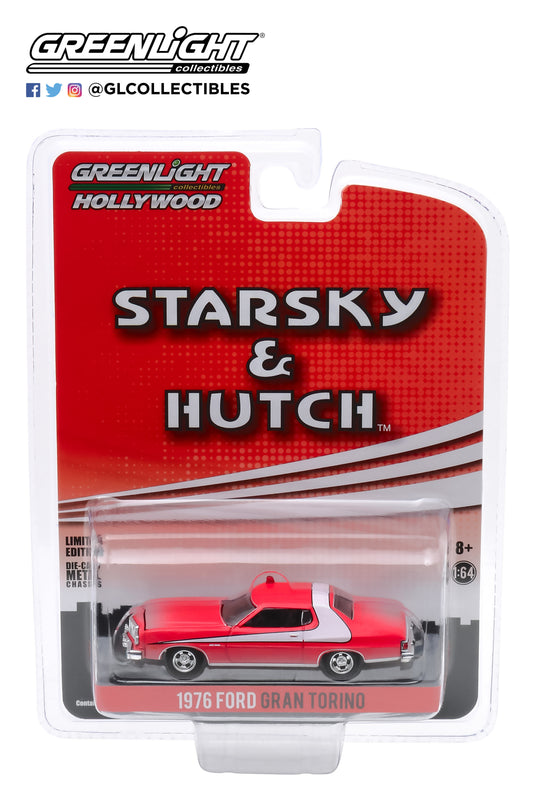 Greenlight - 1976 Ford Gran Torino Dirty Version - Starsky & Hutch - 44855-F - Hollywood