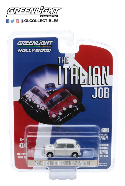 Greenlight - 1967 Austin Mini Cooper S weiß - Italian Job - 44880-C - Hollywood 28 - 1:64