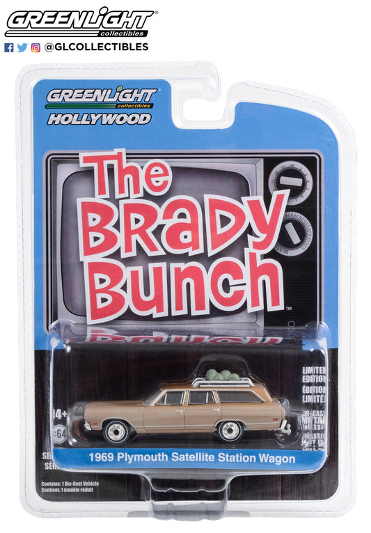 Greenlight - 1969 Plymouth Satellite - The Brady Bunch - 44990-A - Hollywood 39 - 1:64