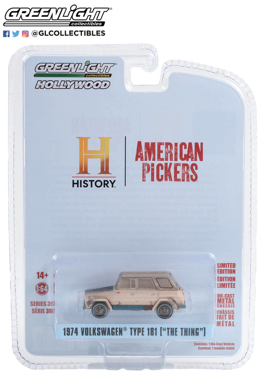 Greenlight - 1974 Volkswagen Type 181 - American Pickers - 44990-D - Hollywood 39 - 1:64