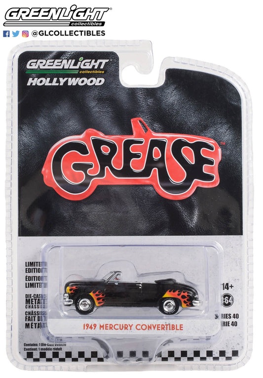 Greenlight - 1949 Mercury Convertible - Grease - 62010-B - Hollywood 40 - 1:64