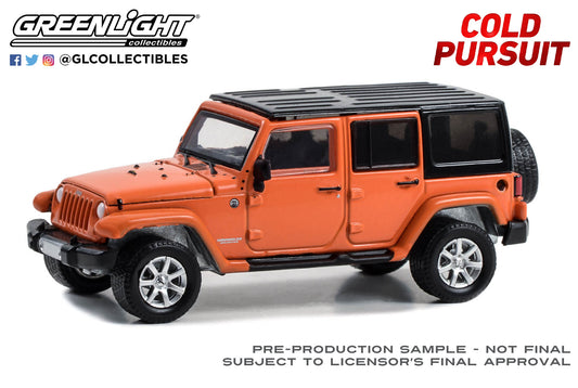 Greenlight - 2010 Jeep Wrangler Unlimited - Cold Pursuit - 62010-E - Hollywood 40 - 1:64