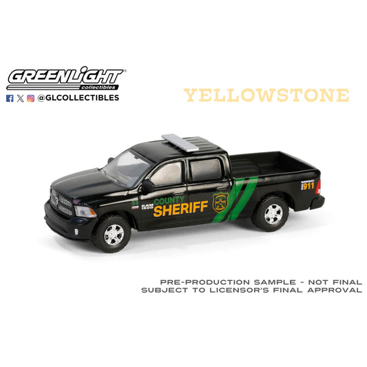 Greenlight - 2013 Ram 1500 County Sheriff - Yellowstone TV-Series - 62030-A - Hollywood 42