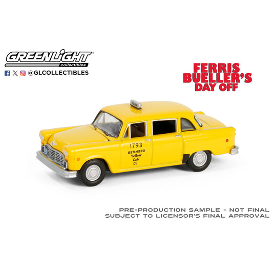 Greenlight - 1980 Checker Taxicab - Ferris Bueller´s Day Off - 62030-C - Hollywood 42