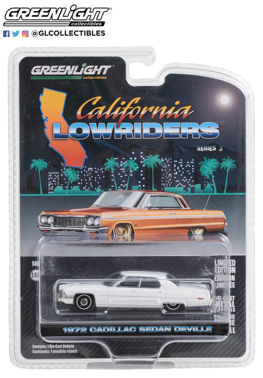 Greenlight - 1972 Cadillac Sedan deVille - California Lowriders 3 - 63040-D