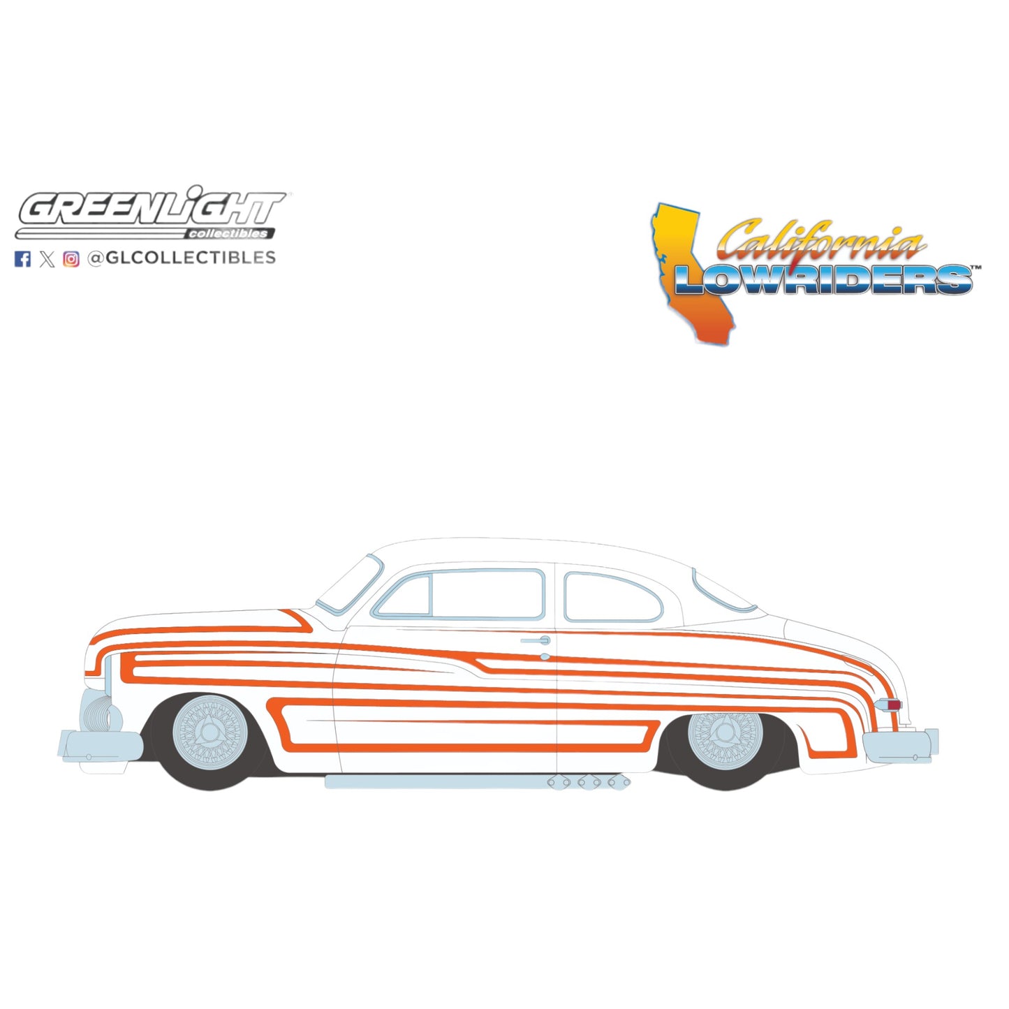 Greenlight - 1950 Marcury Eight Coupe - matte withe - 63070-B - California Lowriders 6