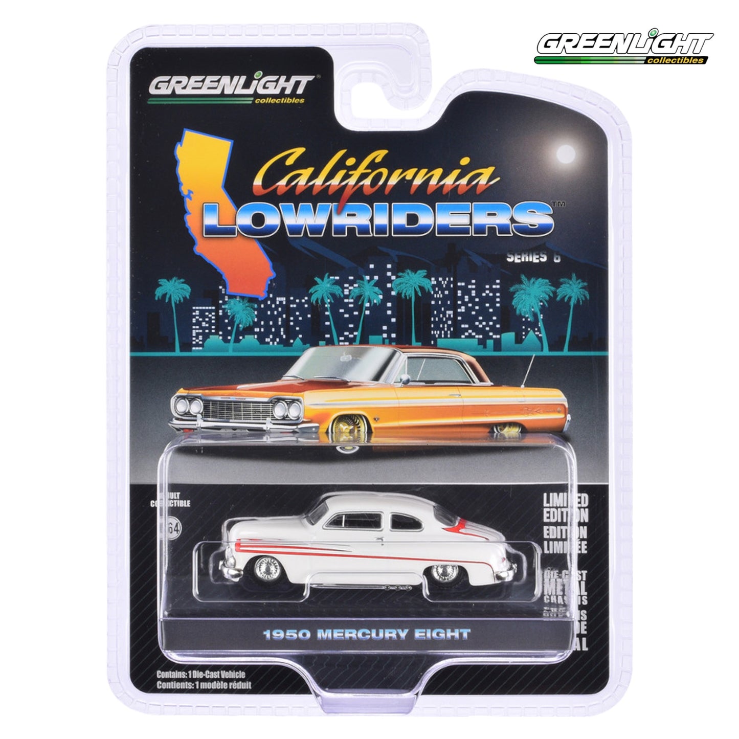 Greenlight - 1950 Marcury Eight Coupe - matte withe - 63070-B - California Lowriders 6