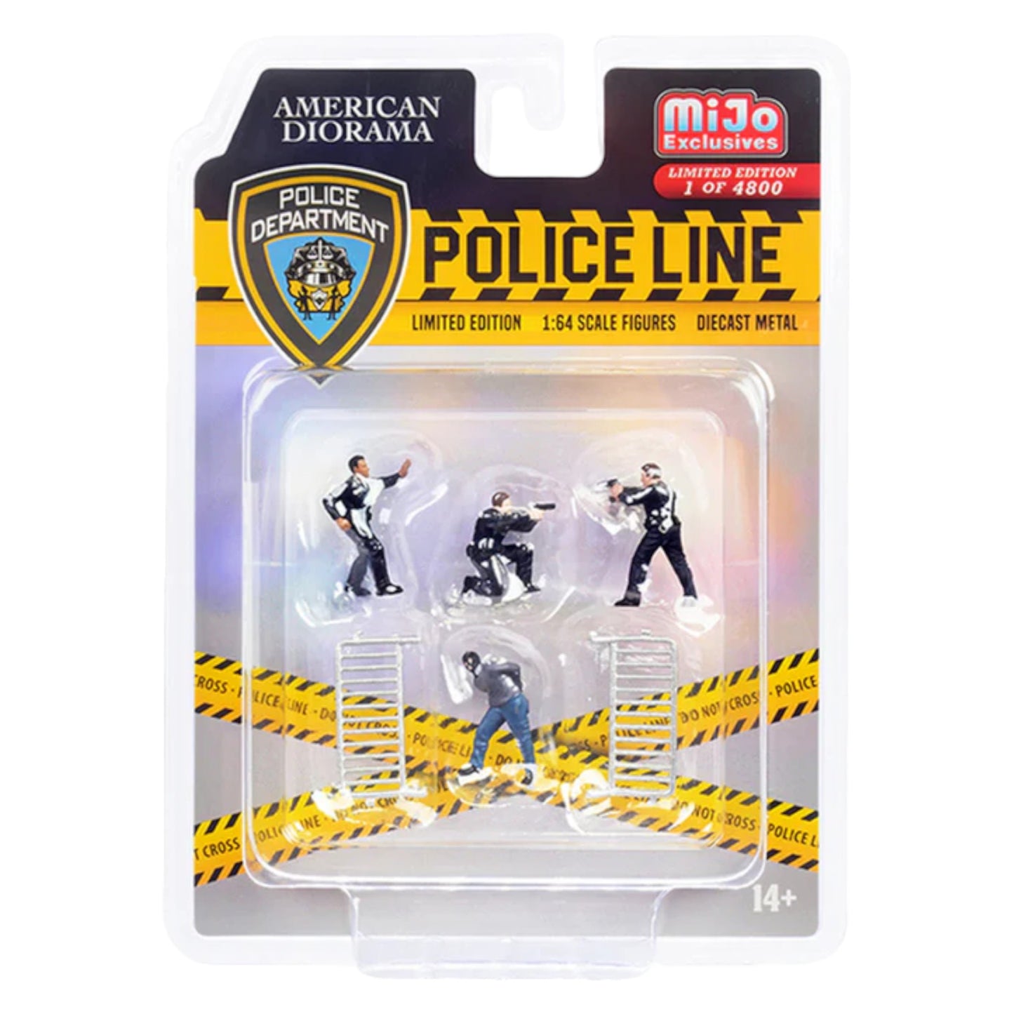 American Diorama - Police Line Figure Set - AD-76493 - Mijo-Exclusive - 1:64