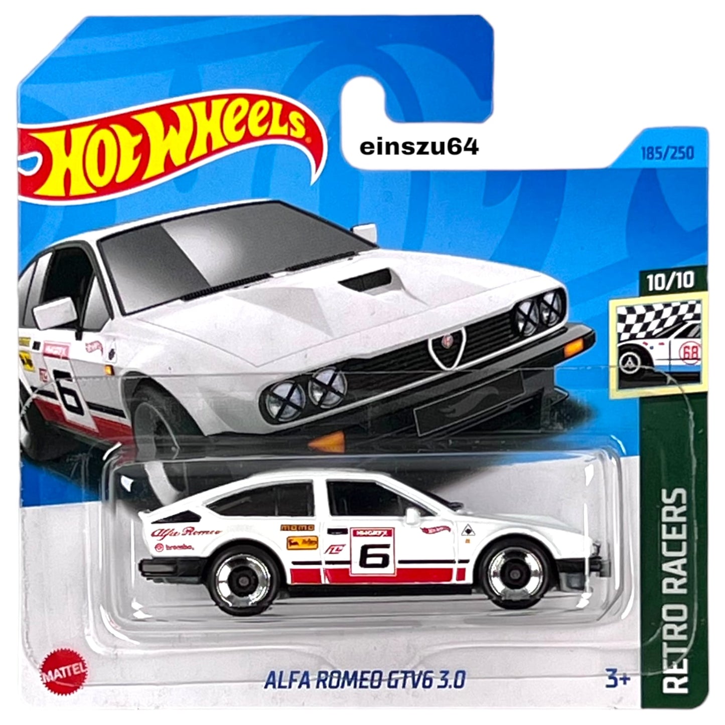 Hot Wheels 2023 - Alfa Romeo GTV6 3.0 - Retro Racers 10/10 - HKJ83 - 185/250