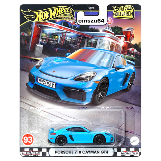 Hot Wheels 2024 - Boulevard - Porsche 718 Cayman GT4 - No. 93 - HRT71