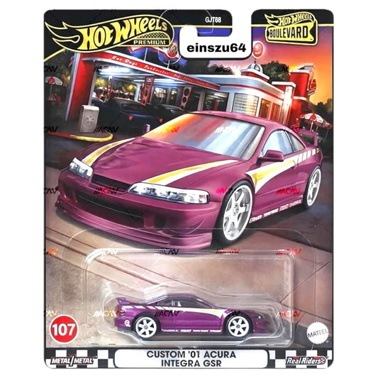 Hot Wheels 2024 - Boulevard - Custom ´01 Acura Integra GSR - No. 107 - HRT77