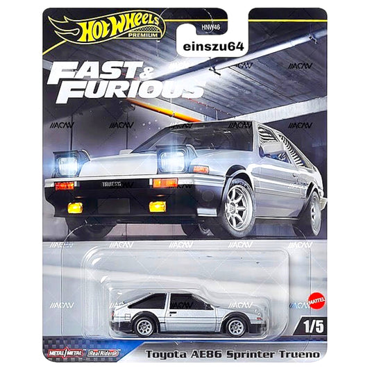 Hot Wheels 2024 - Fast & Furious- Toyota EA86 Sprinter Trueno - HVR61 - 1:64