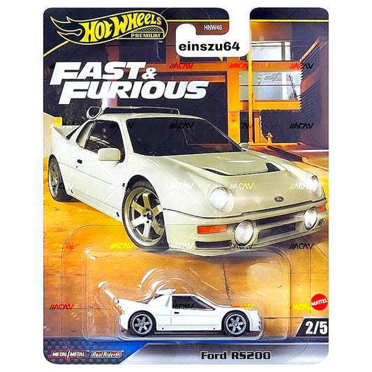 Hot Wheels 2024 - Fast & Furious - Ford RS200 - HVR60 - 1:64