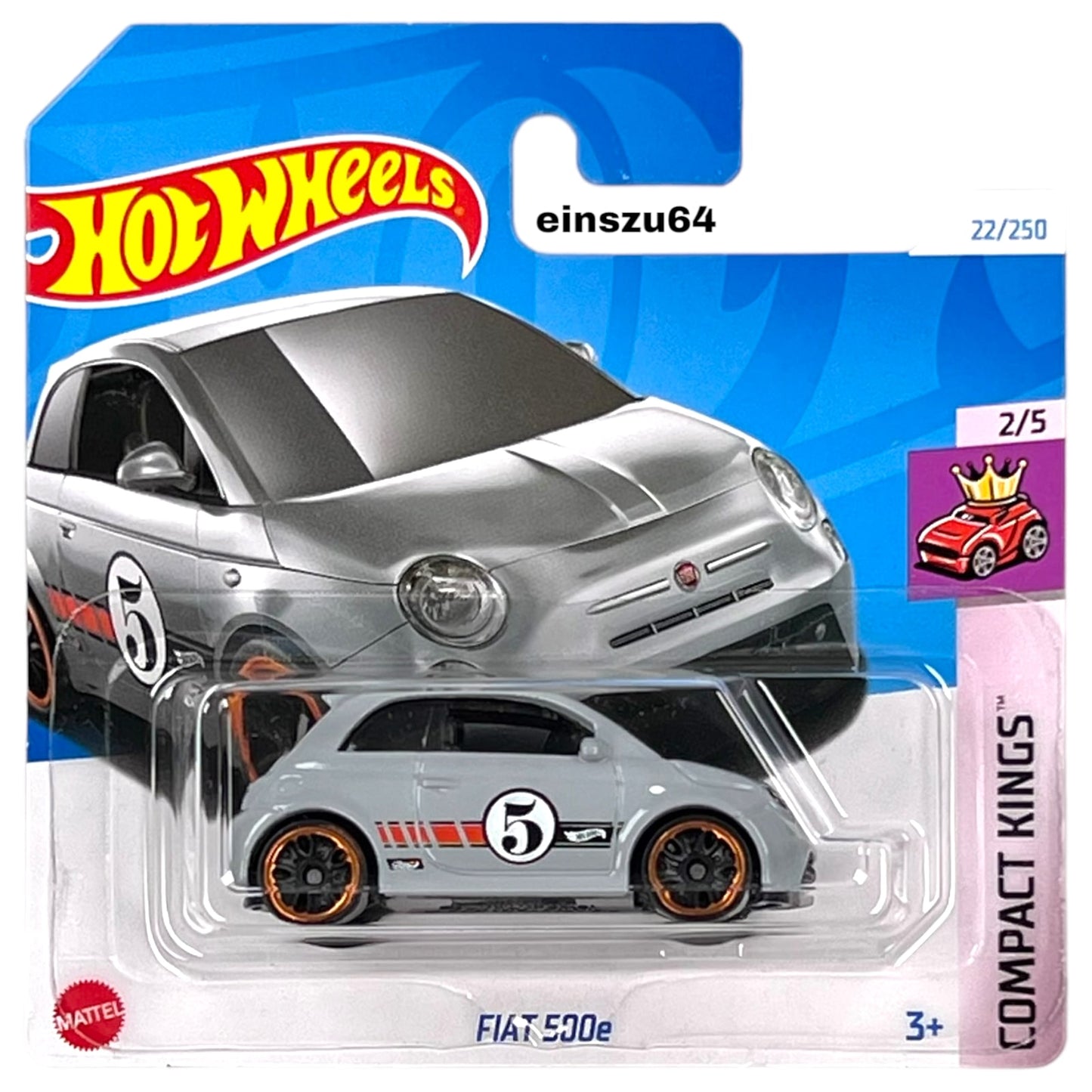 Hot Wheels 2024 - Fiat 500e - Compact Kings 2/5 - HTC18 - 22/250 - 1:64