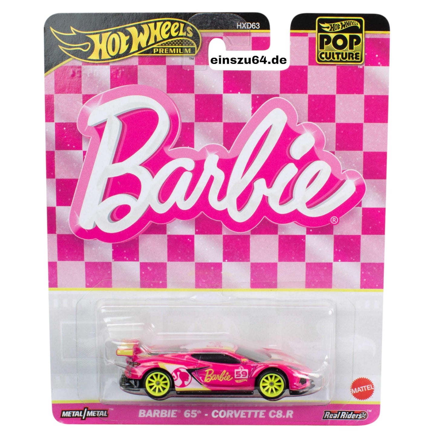 Hot Wheels 2024 - Pop-Culture - Barbie 65th Anniversary Corvette C8.R - HVJ51