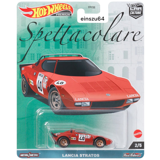 Hot Wheels 2023 - Spettacolare - Lancia Stratos  - HKC49 - Car Culture - 1:64