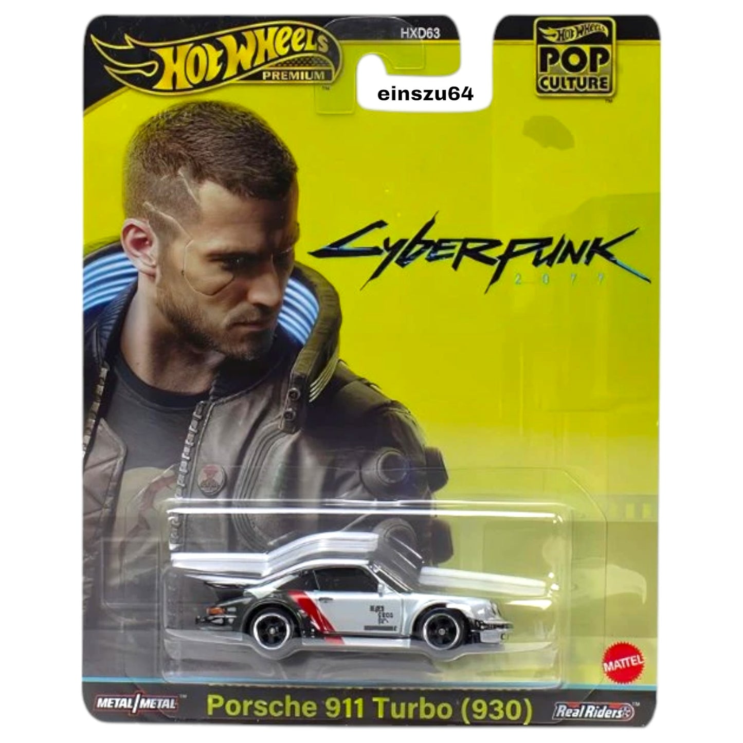 Hot Wheels 2024 - Porsche 911 Turbo (930) - Cyberpunk - HXD95 - 1:64 - Retro Entertainment