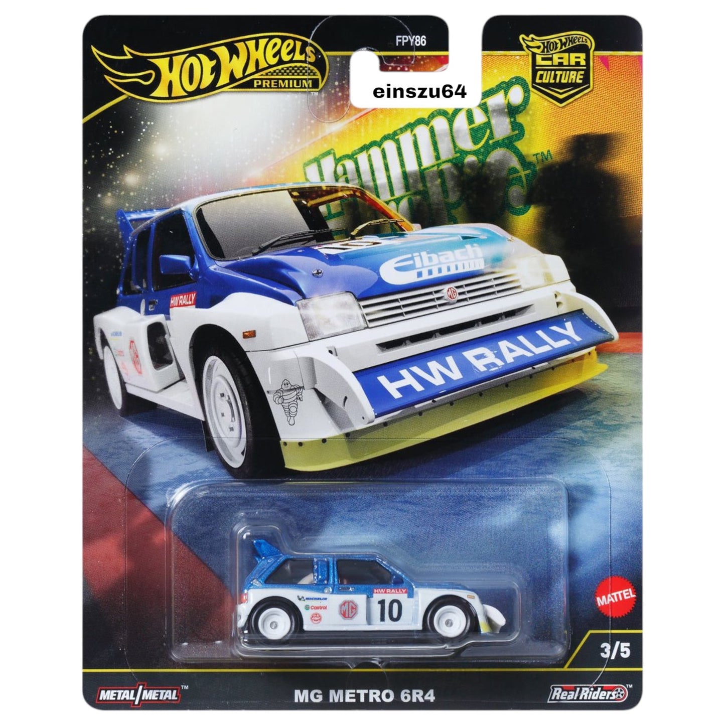 Hot Wheels 2024 - Pre-Order - Hammer Drop - '86 MG Metro 6R4 - HRW09