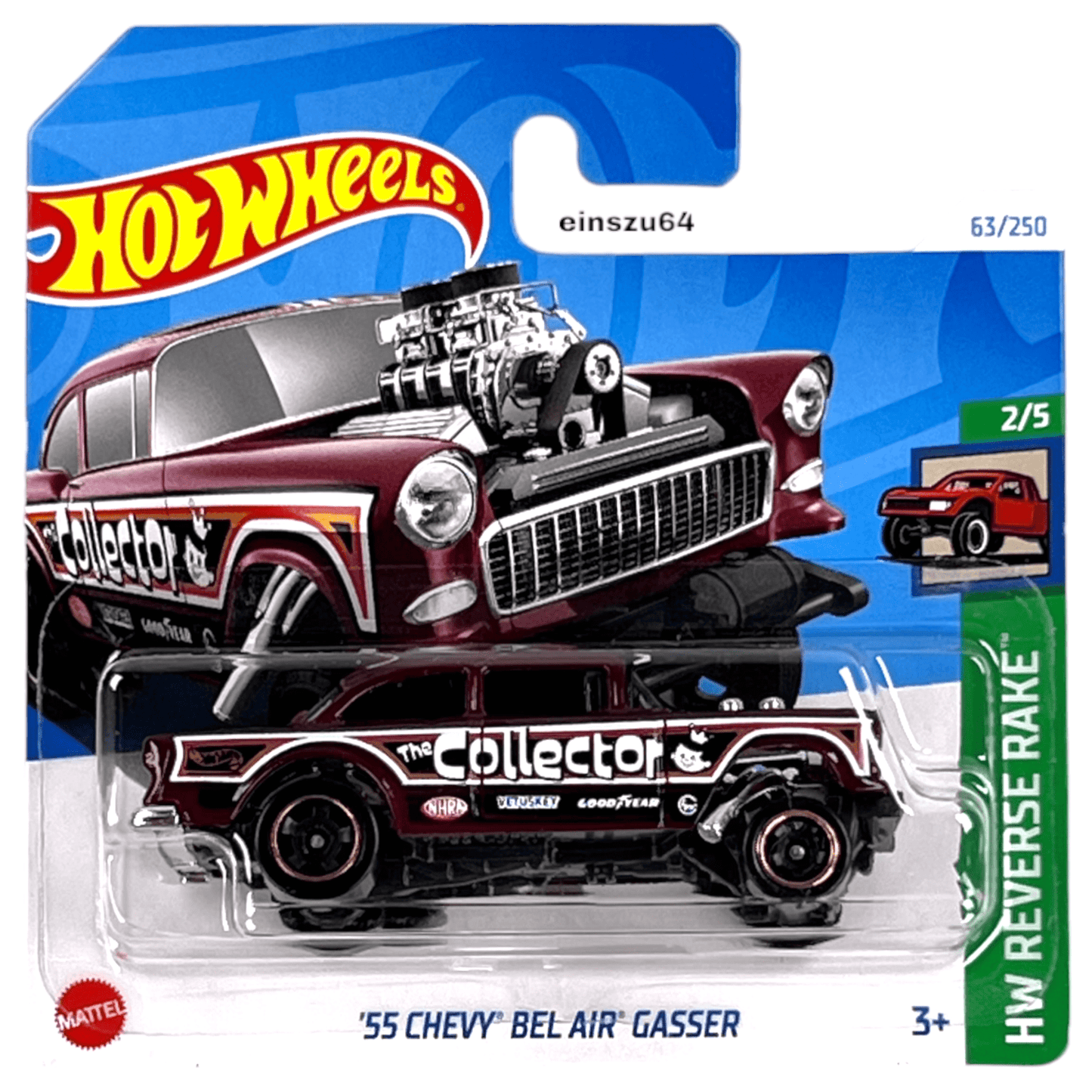 Hot Wheels 2024 - ´55 Chevy Bel Air Gasser - Reverse Rake 2/5 - HTD02 - 63/250