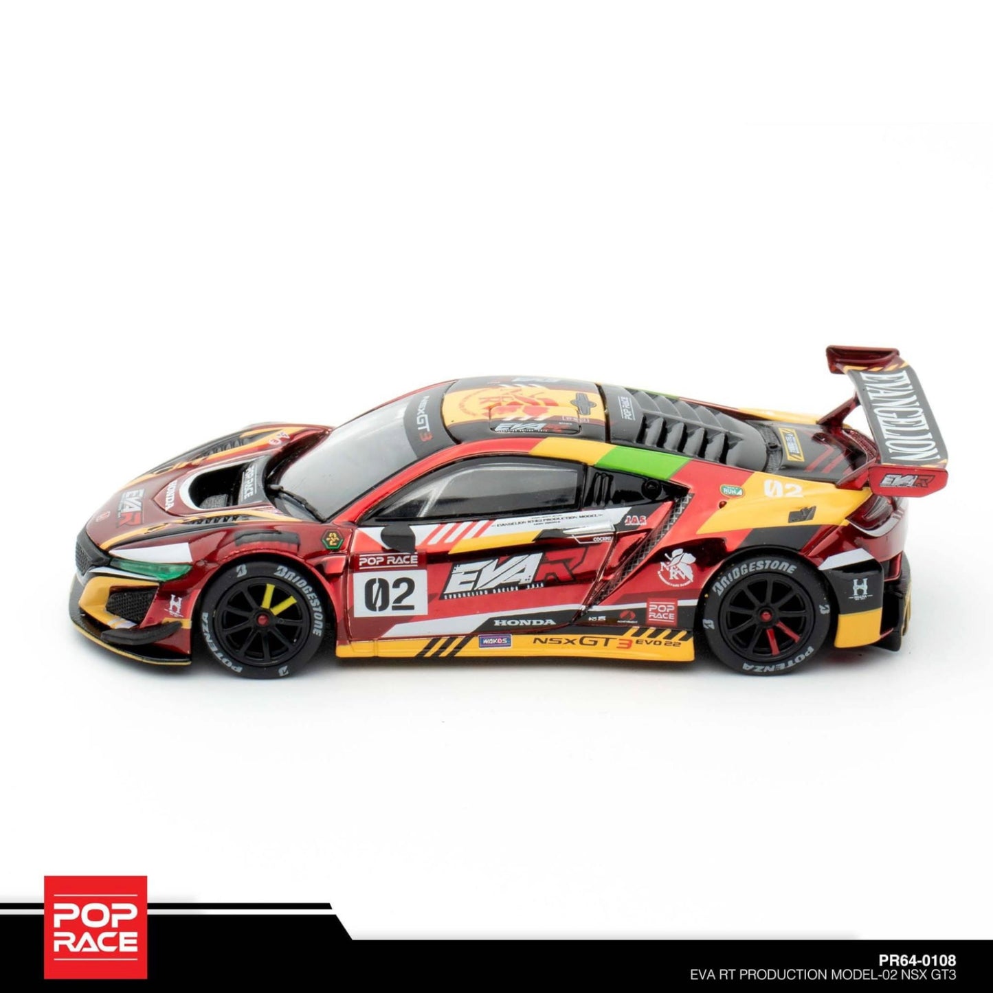 Pop Race - Honda NSX GT3 Evo22 Eva RT Production Model-2 - PR640108 - 1:64