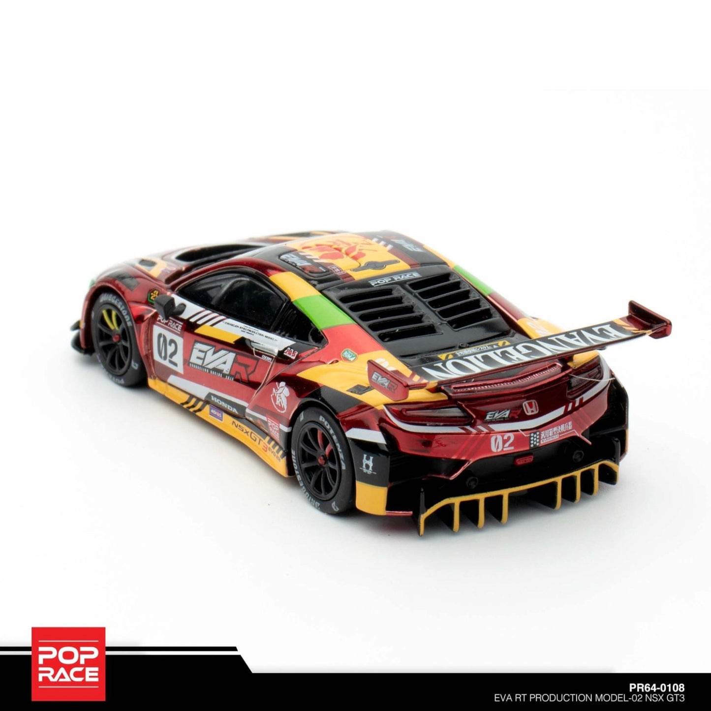 Pop Race - Honda NSX GT3 Evo22 Eva RT Production Model-2 - PR640108 - 1:64