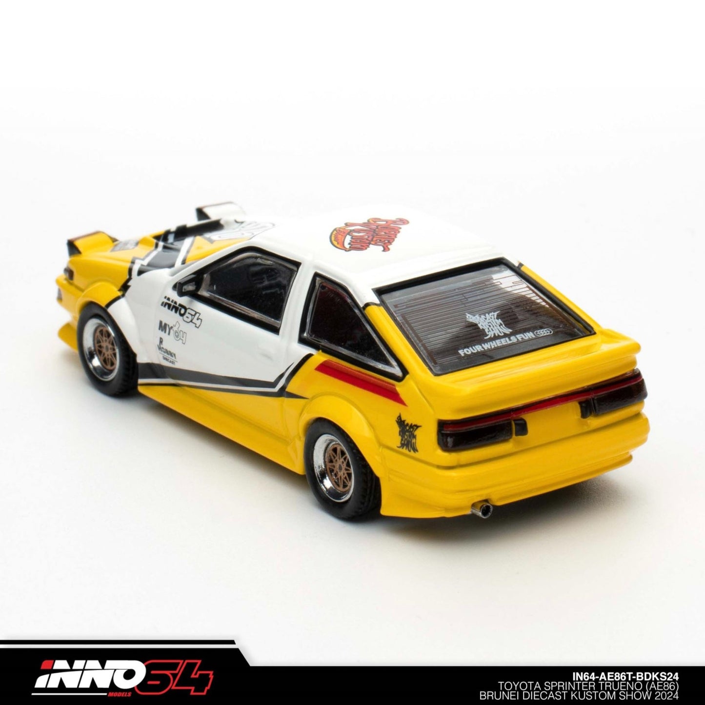 INNO64 - Pre-Order - Toyota Sprinter Trueno AE86 *Brunei Diecast Kustom Show 2024* - IN64-AE86T-BD