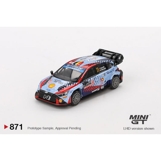 Mini GT - Pre-Order - Hyundai i20 N Rally1 Hybrid #11 2024 Rallye Monte-Carlo Winner - MGT00871 (LHD)