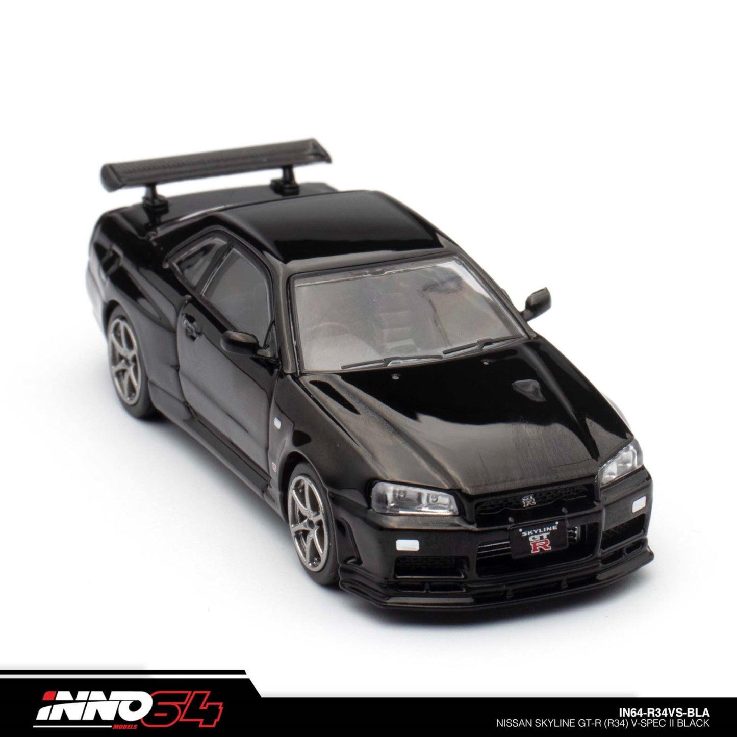 INNO64 - Nissan Skyline GT-R (R34) V-Spec II, black - 1:64 - IN64-R34-VSBLA