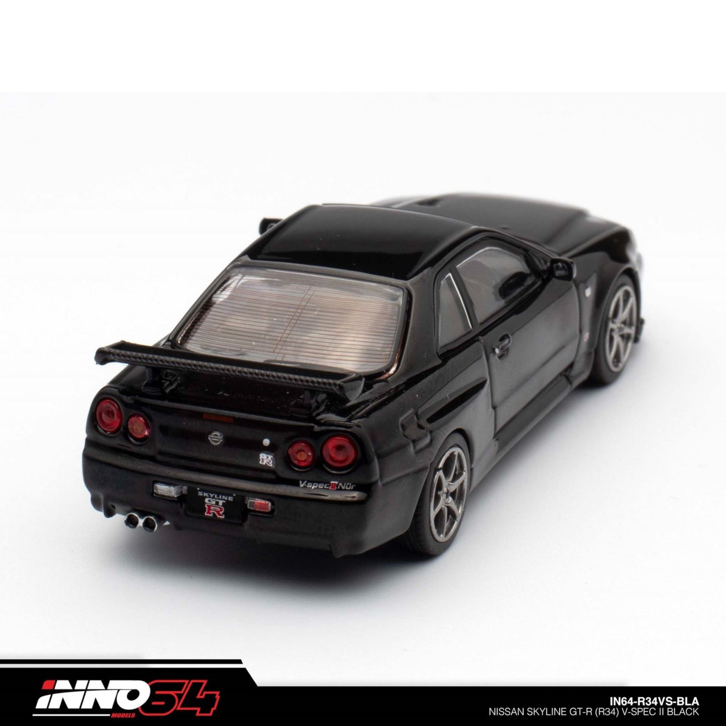 INNO64 - Nissan Skyline GT-R (R34) V-Spec II, black - 1:64 - IN64-R34-VSBLA