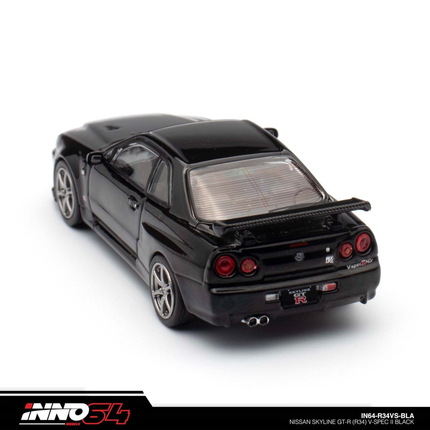 INNO64 - Nissan Skyline GT-R (R34) V-Spec II, black - 1:64 - IN64-R34-VSBLA