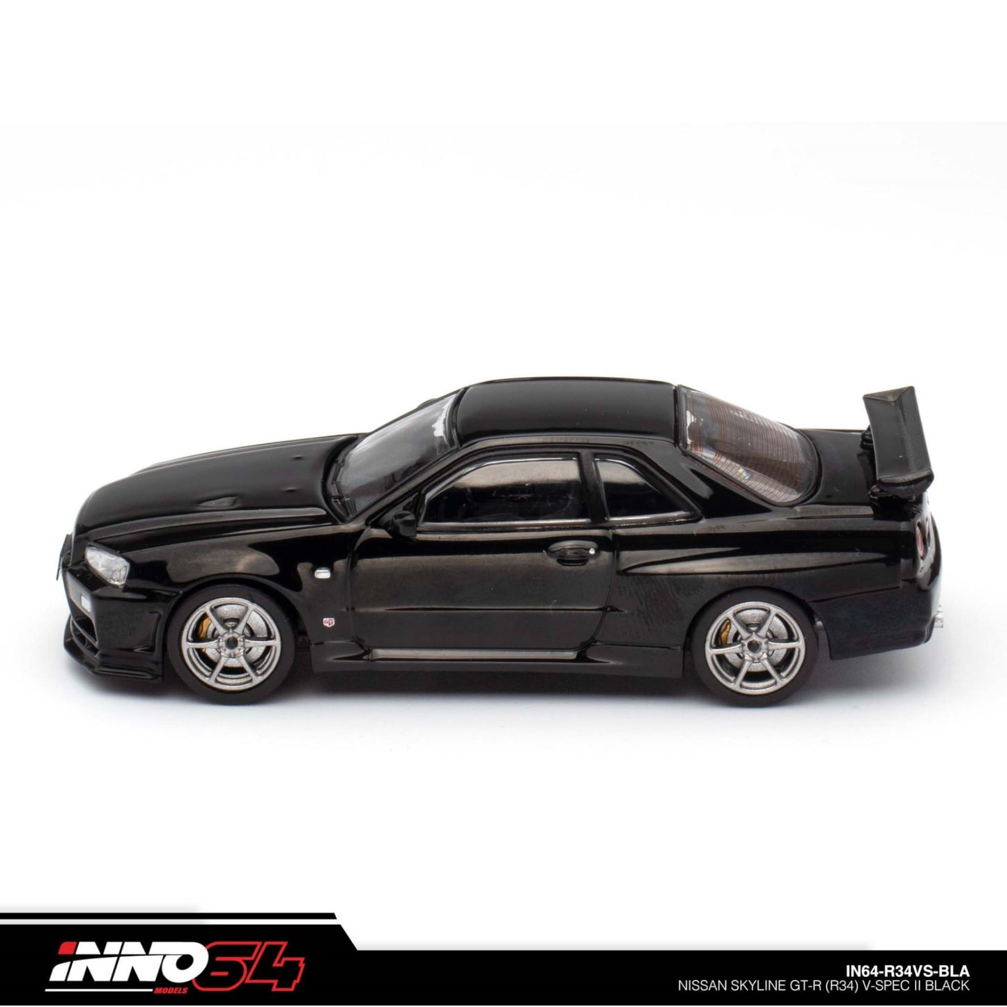 INNO64 - Nissan Skyline GT-R (R34) V-Spec II, black - 1:64 - IN64-R34-VSBLA