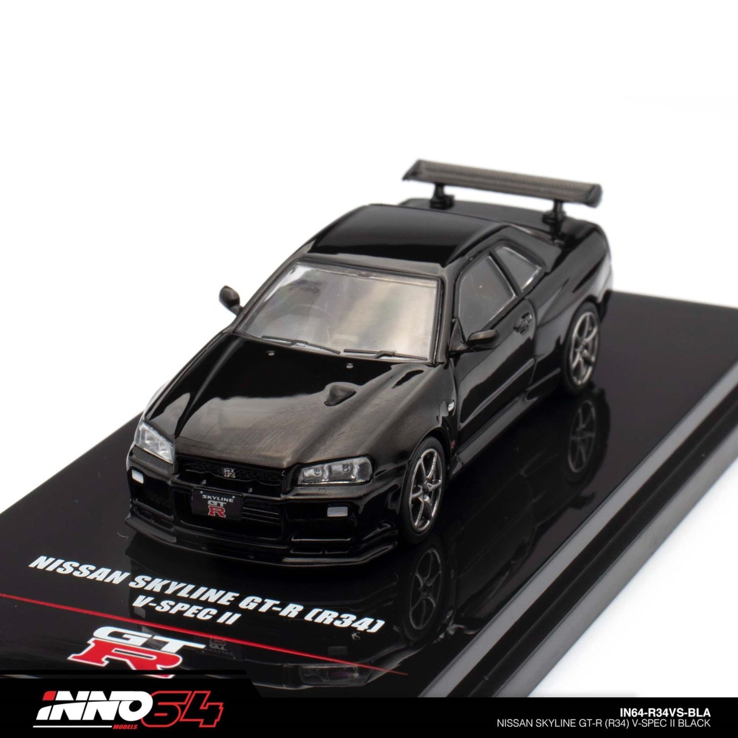 INNO64 - Nissan Skyline GT-R (R34) V-Spec II, black - 1:64 - IN64-R34-VSBLA