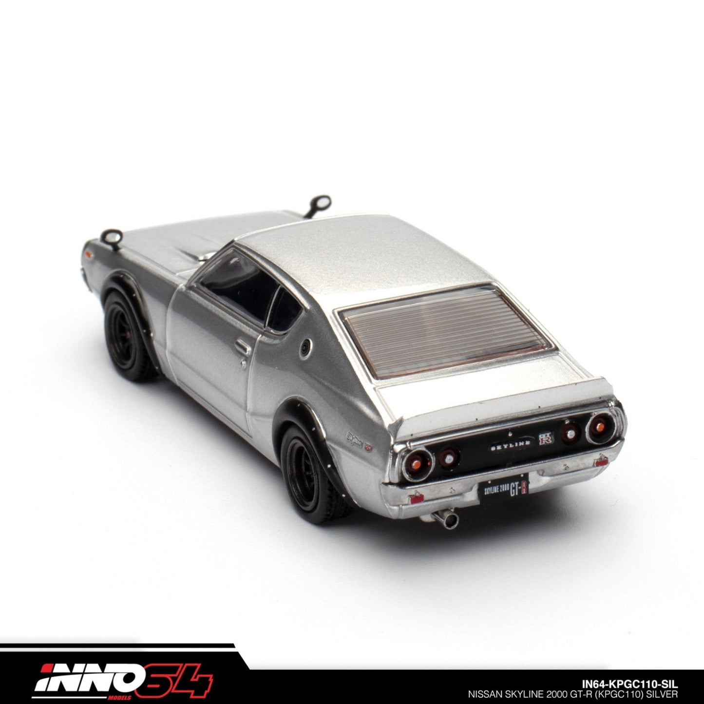 INNO64 - Nissan Skyline 2000 GT-R (KPGC110), silver - 1:64 - IN64-KPGC110-SIL