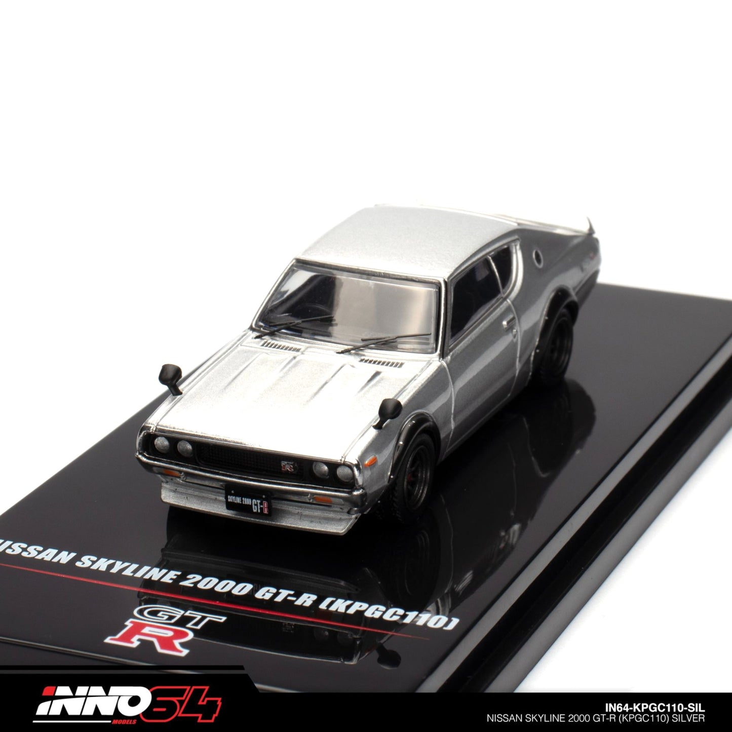 INNO64 - Nissan Skyline 2000 GT-R (KPGC110), silver - 1:64 - IN64-KPGC110-SIL