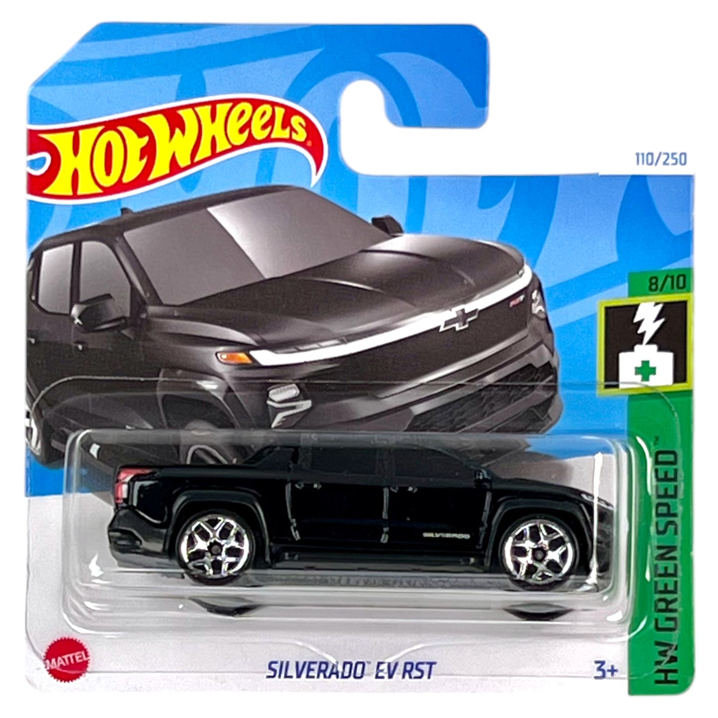 Hot Wheels 2024 - Silverado EV RST - Green Speed 8/10 - HTD57 - 110/250