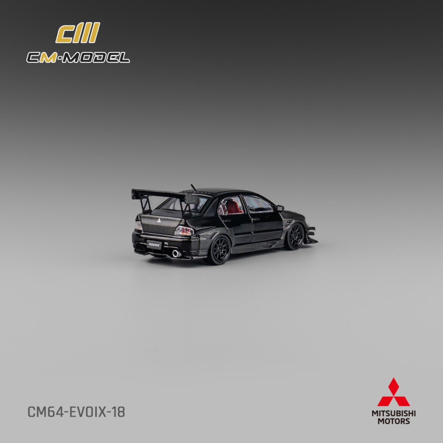 CM Model - Pre-Order - Mitsubishi Lancer Evo ix Carbon - CM64-EVOIX-18 - 1:64