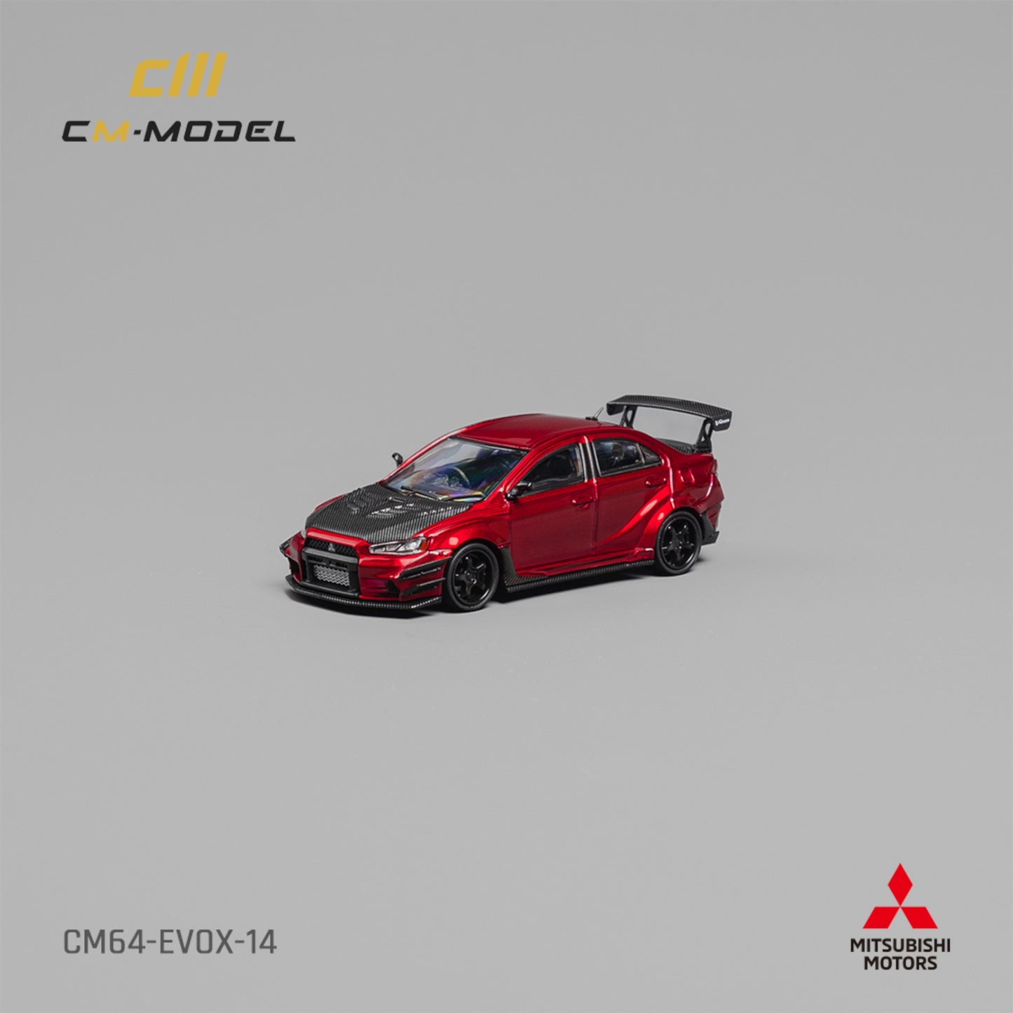 CM Model - Pre-Order - Mitsubishi Lancer EvoX Varis Metallic Red - CM64-EVOIX-14 - 1:64