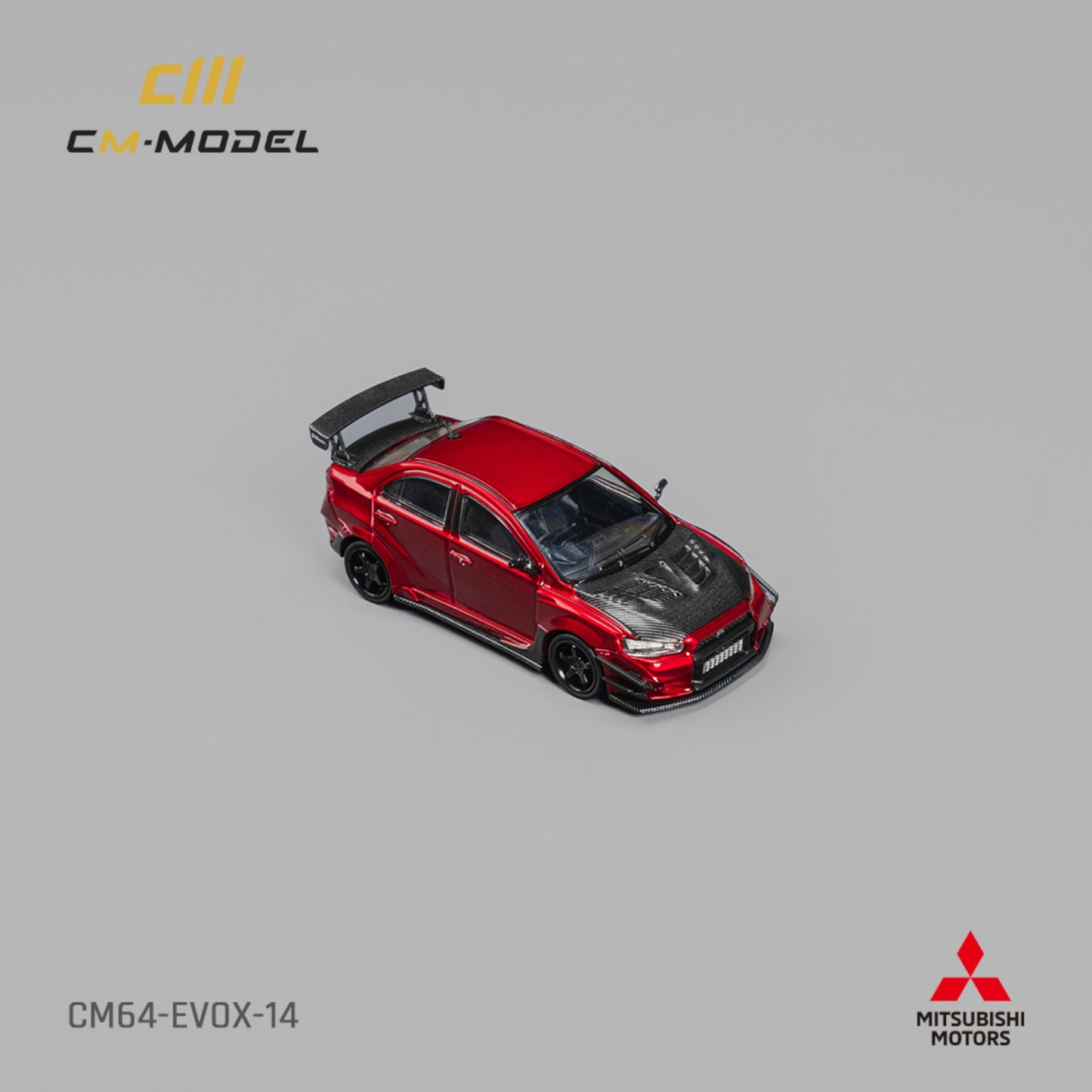 CM Model - Pre-Order - Mitsubishi Lancer EvoX Varis Metallic Red - CM64-EVOIX-14 - 1:64