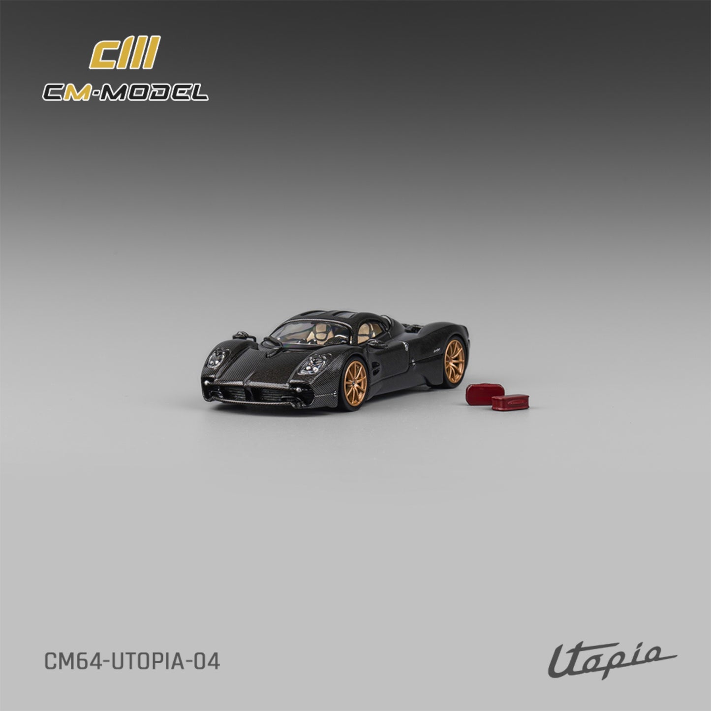 CM Model - Pre-Order - Pagani Utopia Full carbon - CM64-Utopia-04 - 1:64