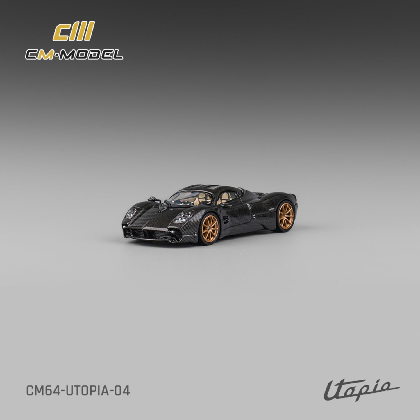 CM Model - Pre-Order - Pagani Utopia Full carbon - CM64-Utopia-04 - 1:64